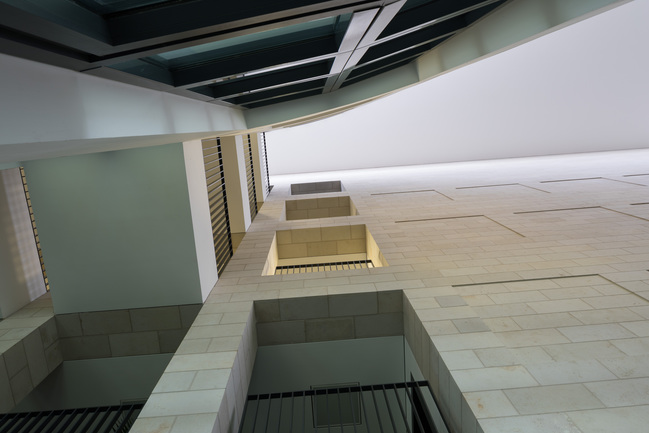 Perspective view of the lobby of the federal prosecutor's office